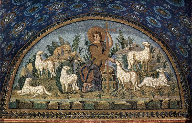 The Good Shepherd, from The Mausoleum of Galla Placidia, Ravenna, Italy