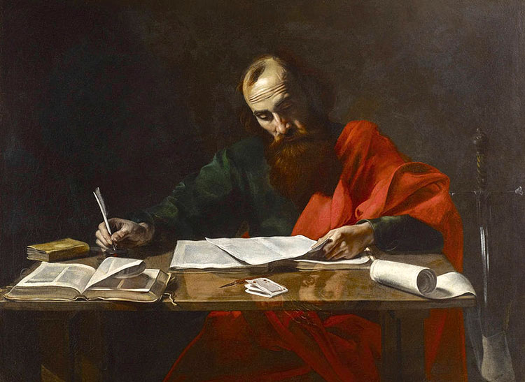 Saint Paul Writing His Epistles