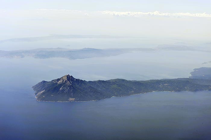 Mount athos peninsula