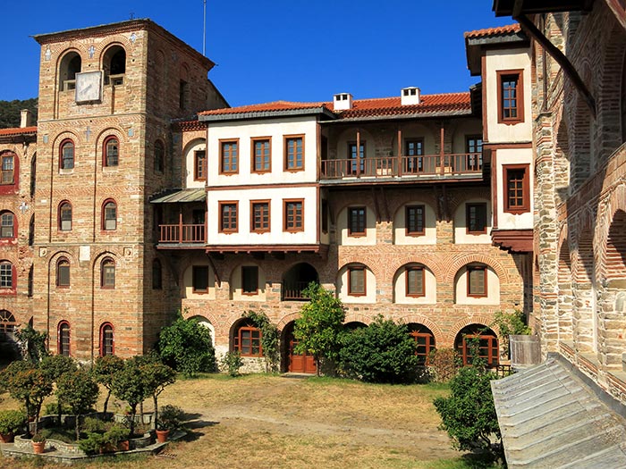 holy monastery xeropotamou bell tower